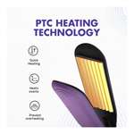 Syska HCM100 Hair Styler with PTC Heating Technology, Heat up time 3- 5 mins, 1.8m Cord (Purple)